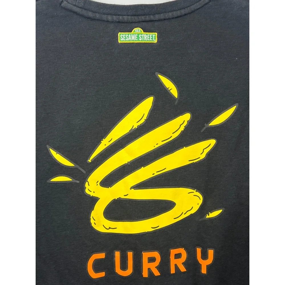 Under‎ Armour Stephen Curry Collab Black Sesame St Crewneck Sweatshirt Kids XL